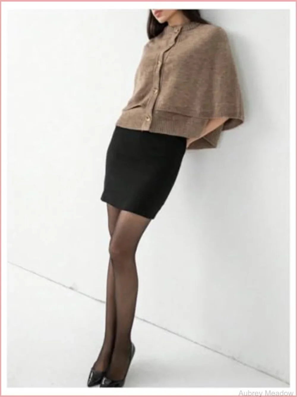 Womens Poncho Sweater Cape Cardigan Button Down Knit Outerwear Trendy